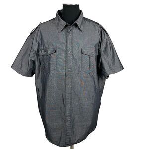 Paper Denim & Cloth Short Sleeve Button Down Shirt - Men's 3X